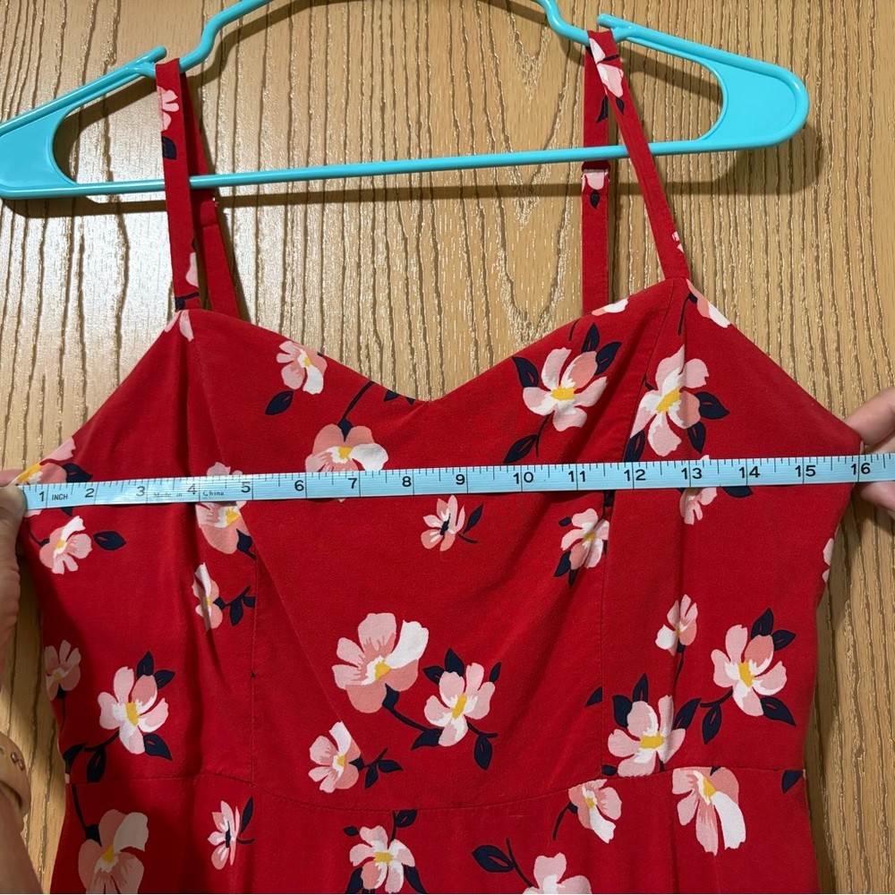 Old Navy Red Floral Dress - Picture 4 of 6